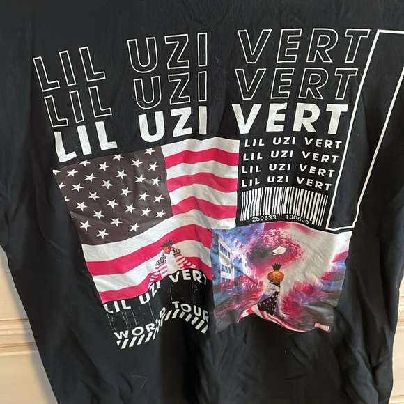 Lils Uzis Verts Shirt, Rap Retro 90s Tshirt, Pink Tapes World Tour medium - Picture 2 of 4